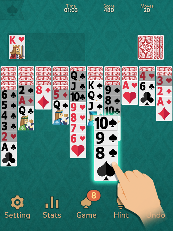 Screenshot #4 pour Spider Solitaire: Kingdom