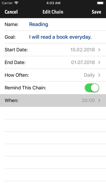 Be Steady - Don't Break Chain!