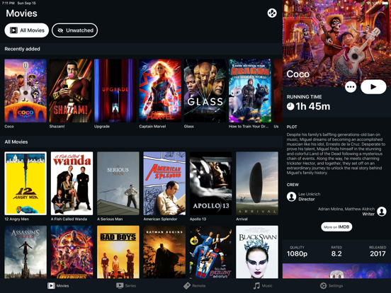 Screenshot #4 pour Mia - The Kodi Remote