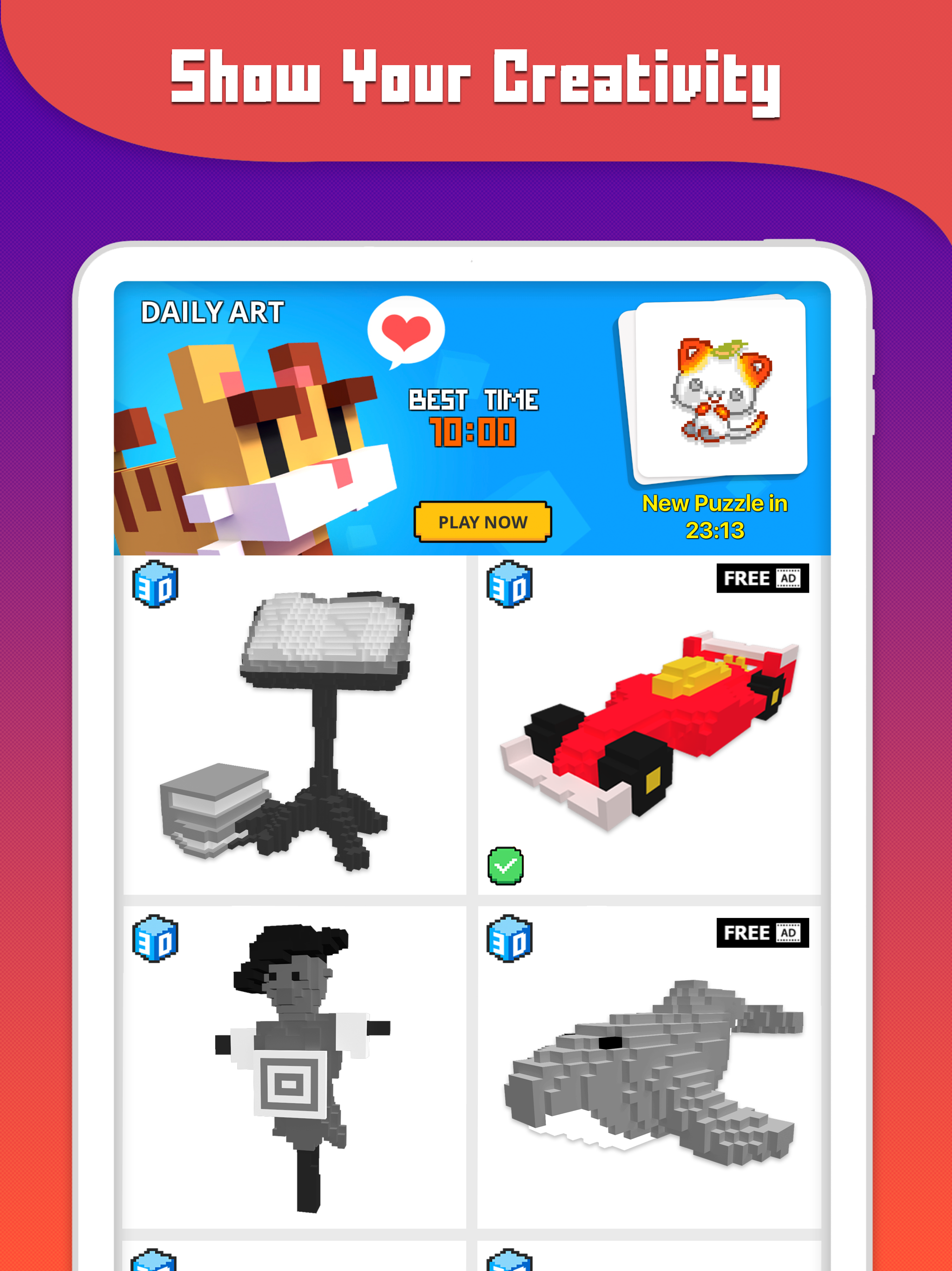 Pixel Puzzles: Color by Number