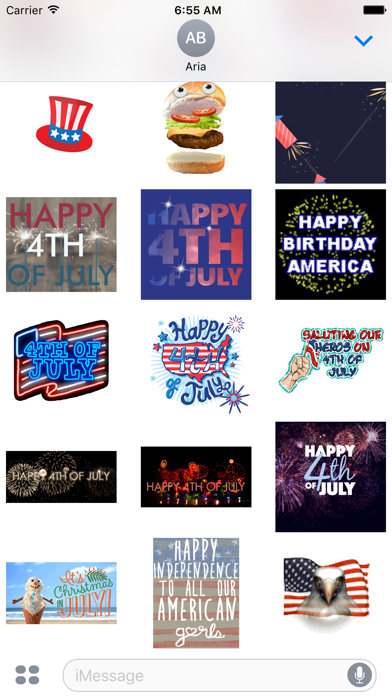 Animated 4th Of July Sticker screenshot 3