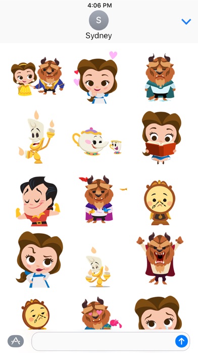 Screenshot #2 pour Beauty and the Beast Stickers