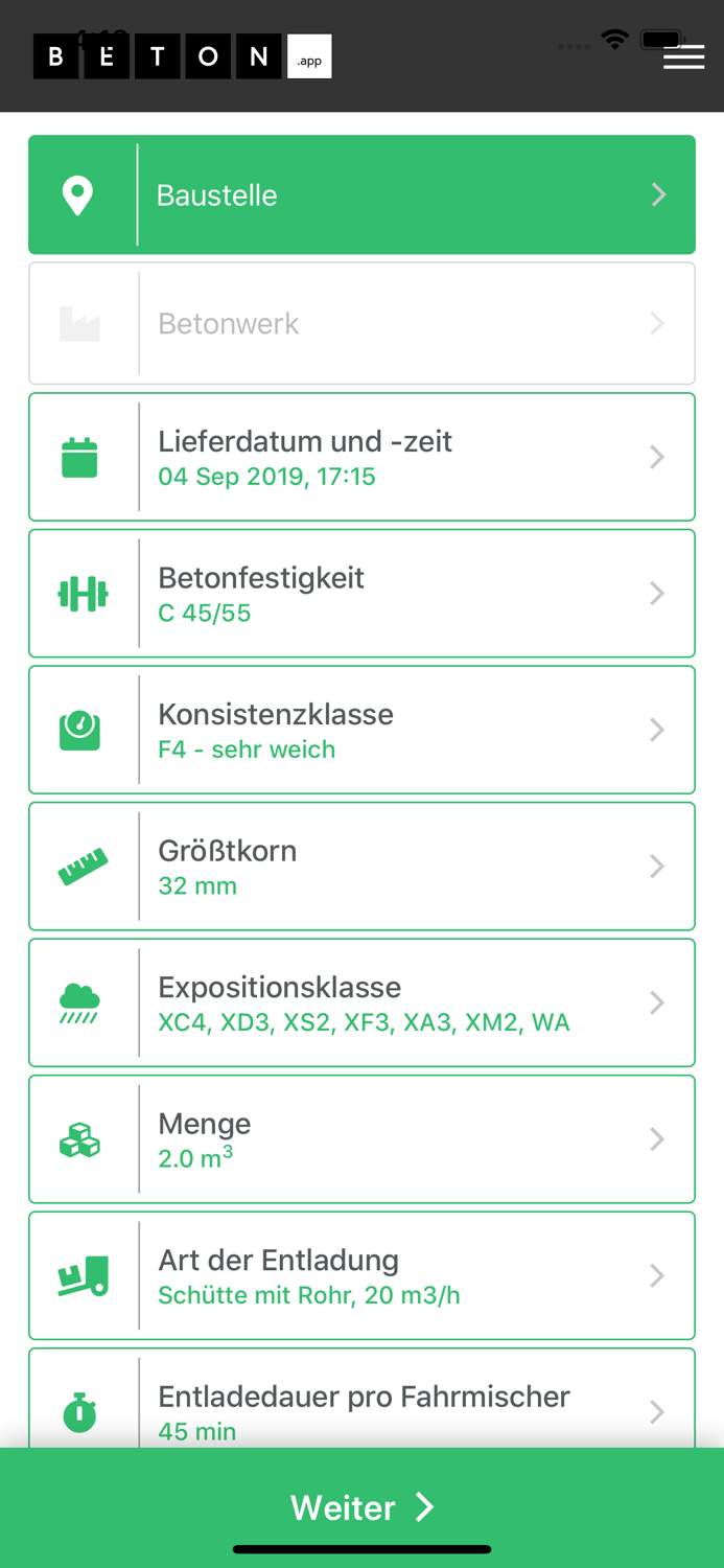 BETON-app