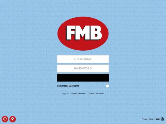 FMB 4 BANKING iPad screenshot 1 - Finance app