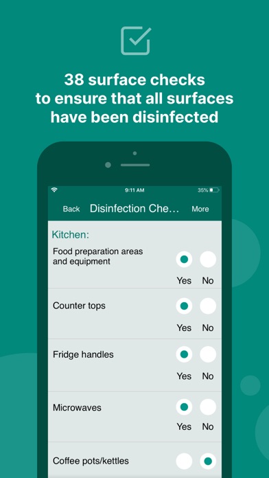 Disinfection Checklist COVID19 screenshot 2