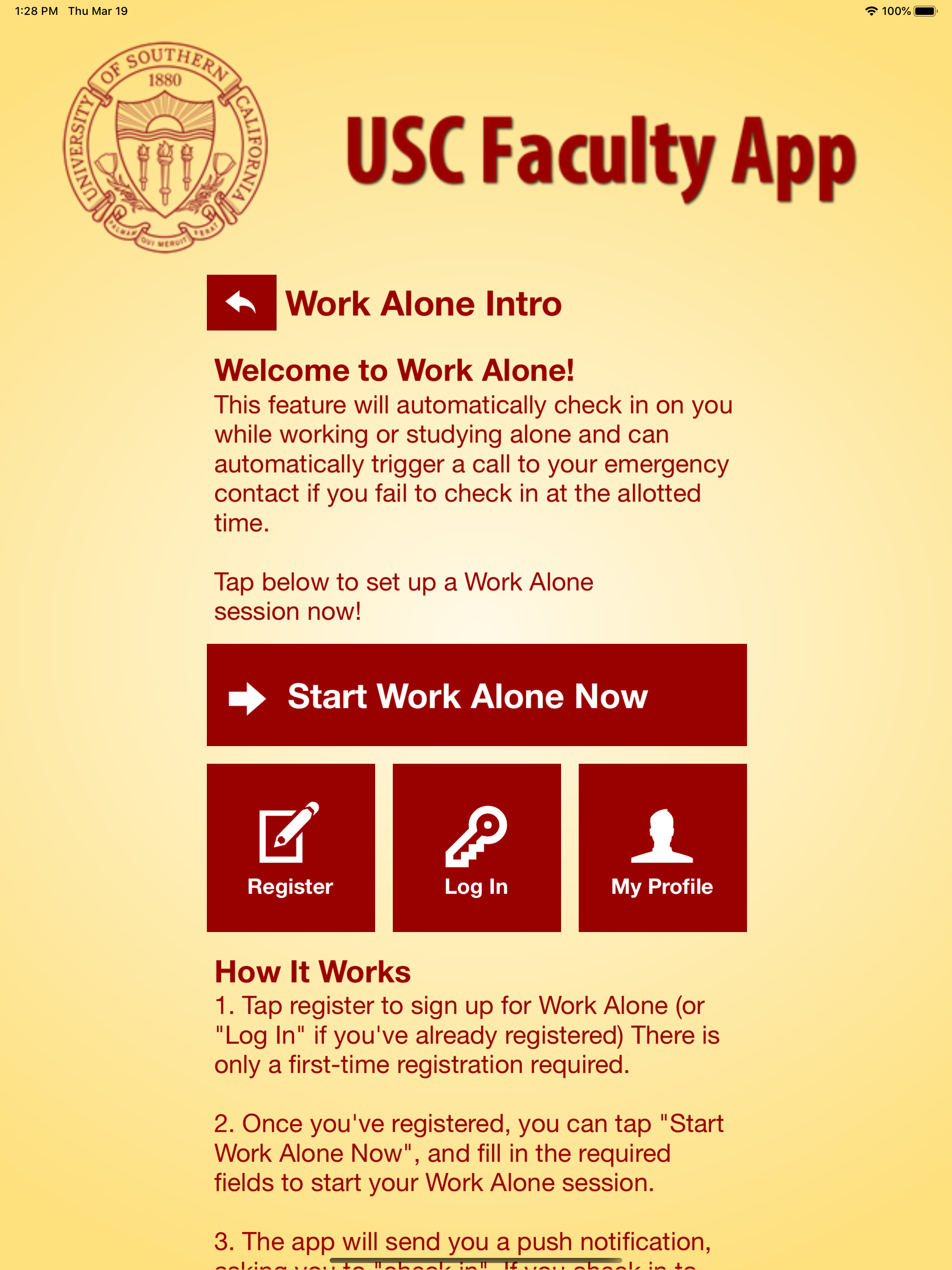 USC Faculty App