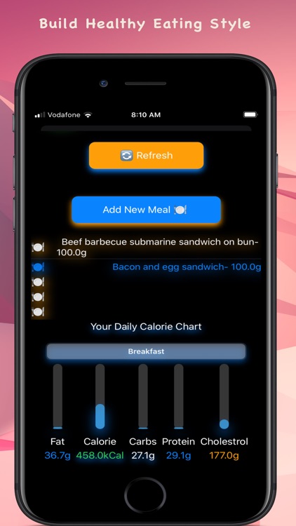 Healthy Zing : Track calories