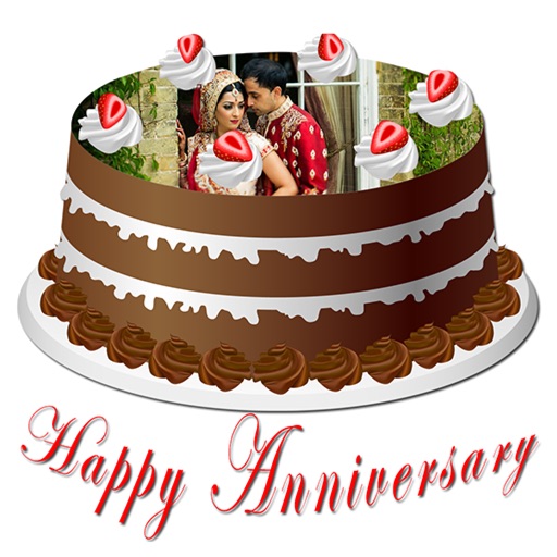 Name Photo - Anniversary Cake