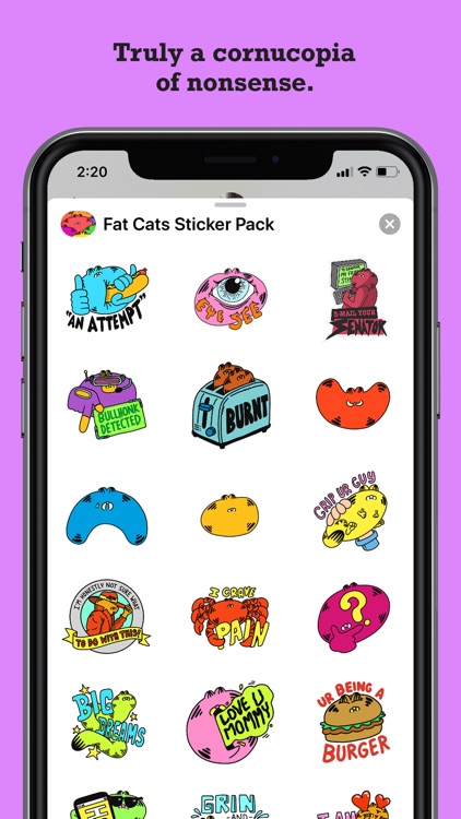 Fat Cats Sticker Pack
