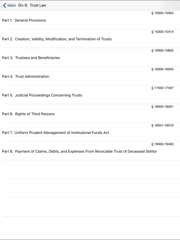 CA Probate Code 2026 iPad screenshot 5 - Reference app