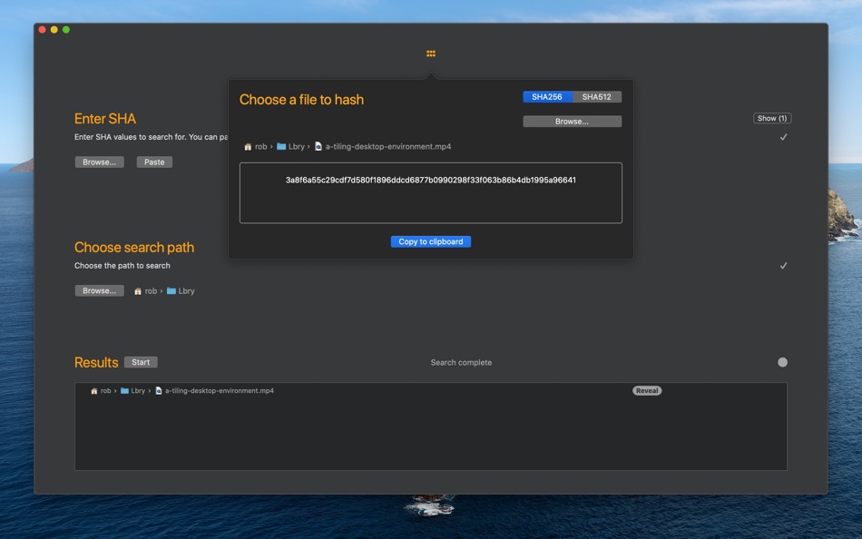 #4. ShaSearch (macOS) By: Robert Atherton