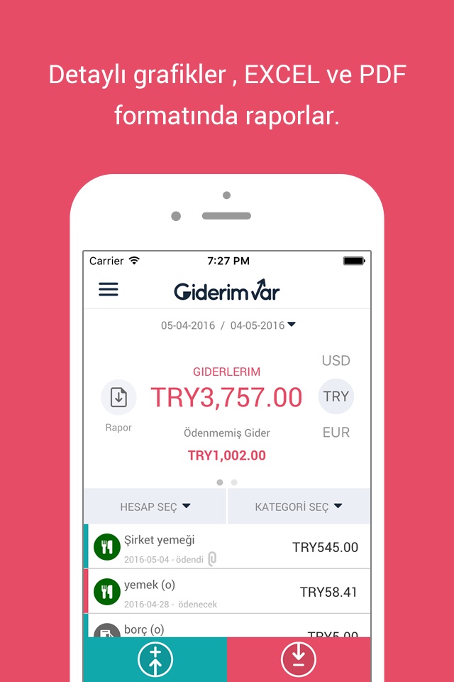 GiderimVar - Gelir Gider Takip screenshot 2