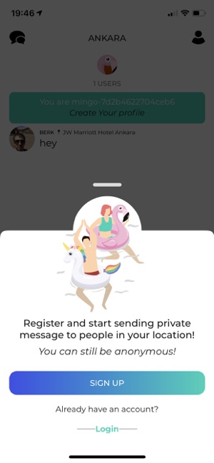 Flamingo - Location Based Chat(圖3)-速報App