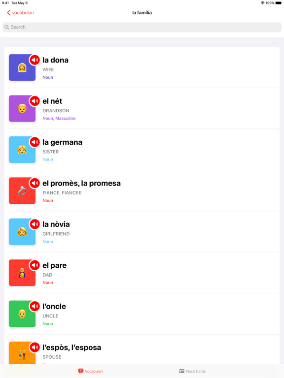 VoCat iPad screenshot 3 - Education app
