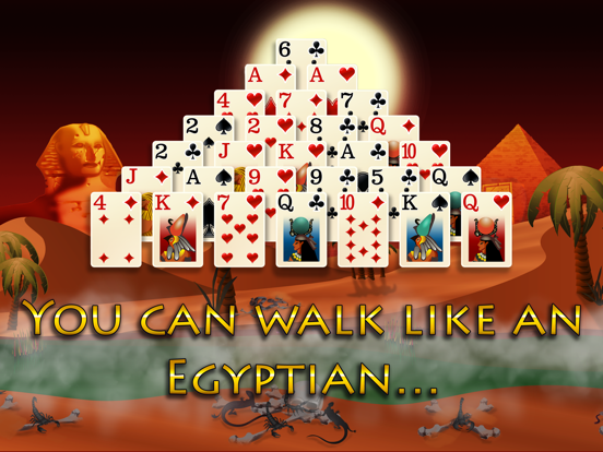 Pyramid Solitaire Mummys Curse iPad screenshot 1 - Games app