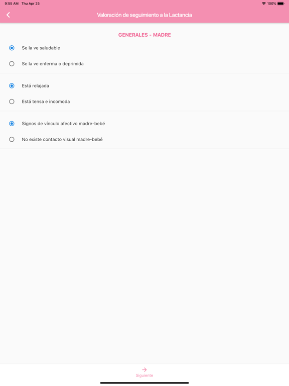 Lactar App iPad screenshot 6 - Medical app