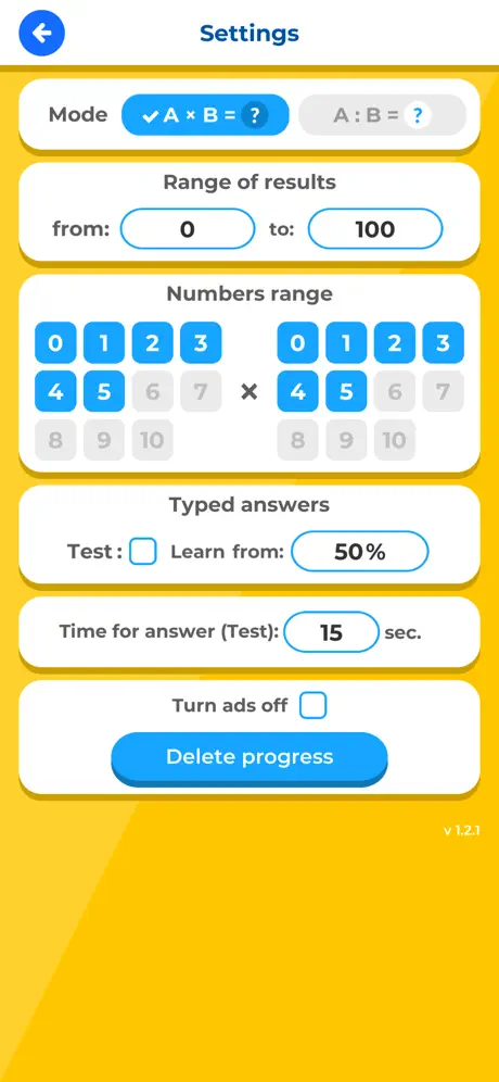 Multiplication Table IQ