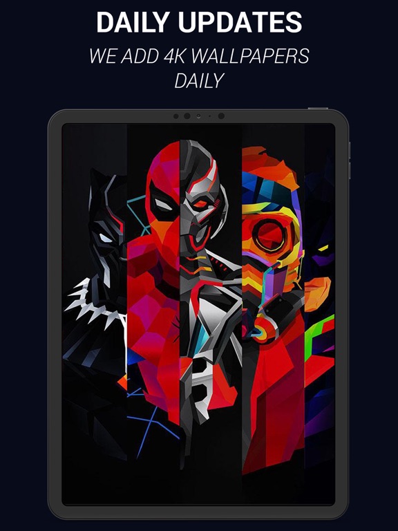 4K Superheroes Wallpapers iPad screenshot 3 - Photo & Video app