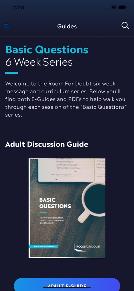 Room For Doubt - Reference App | MWM
