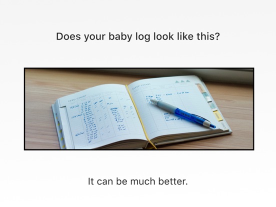 Baby Log iPad screenshot 1 - Medical app