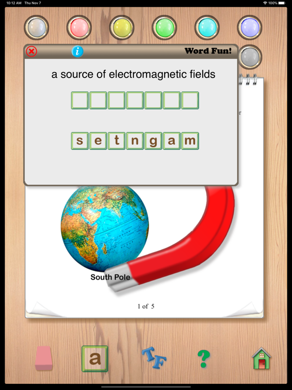 Reading Skills 5A iPad screenshot