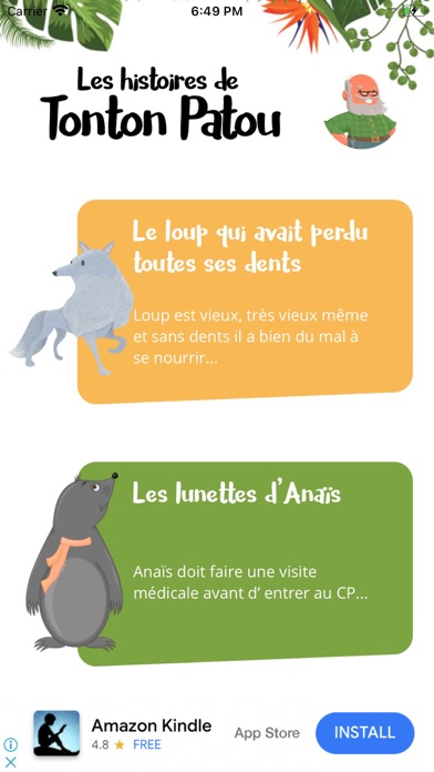 Screenshot #2 pour Les histoires de Tonton Patou