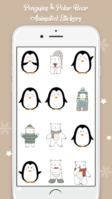 Polar Bear & Penguin Stickers screenshot 2