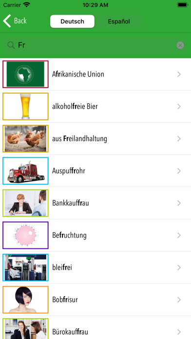 Picture Dictionary Spanish Screenshot