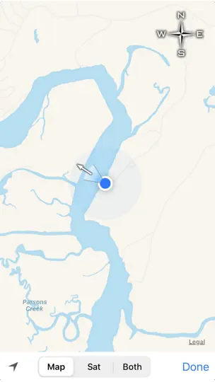 Capture d'écran de Pro Compass sur iPhone 9