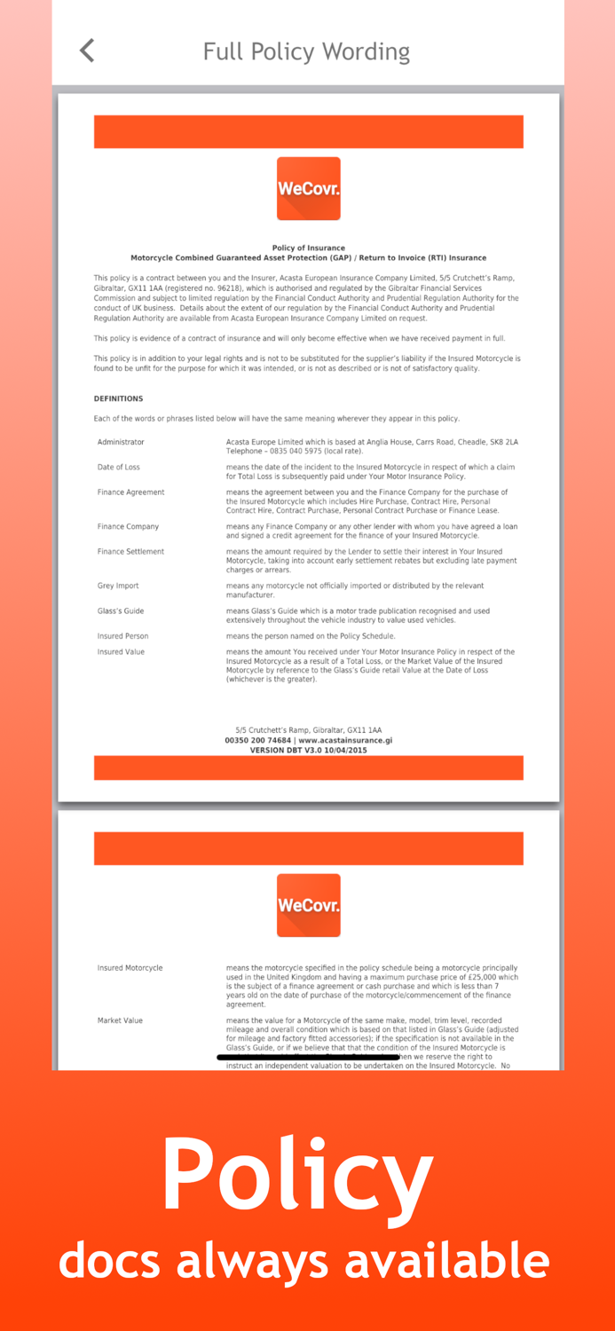 WeCovr Insurance Made Easy