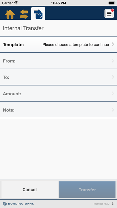 Burling Bank Business Screenshot