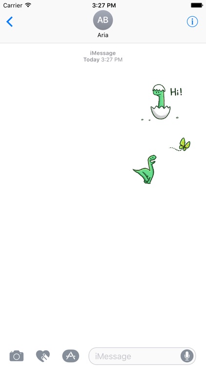 Animated Funny Tiny Dinosaur