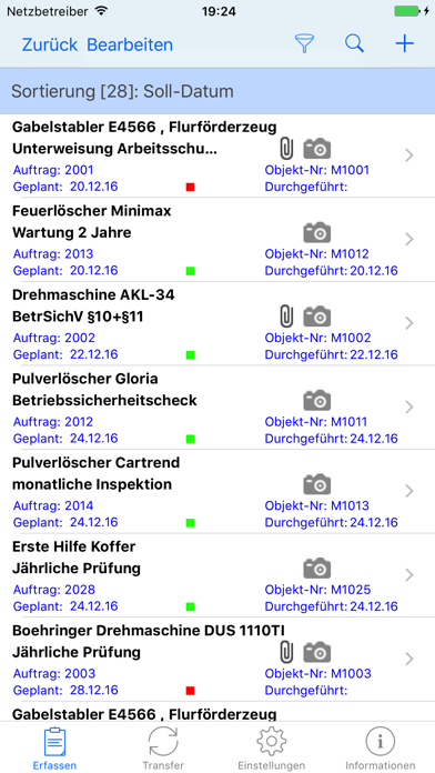Prüfungen im Arbeitsschutz Screenshot