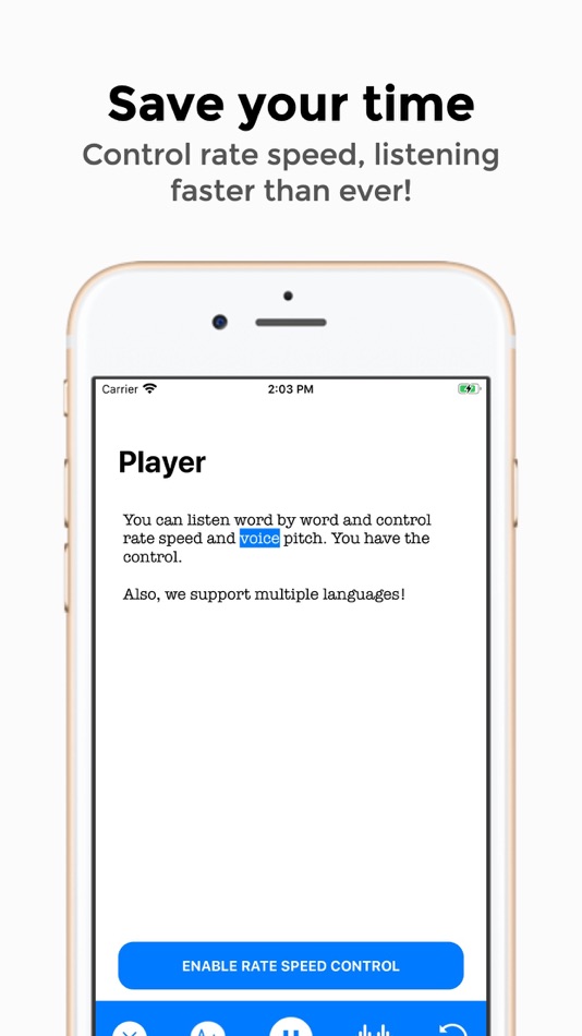 #2. SpeecherPro - Text To Speech (iOS) By: Bernardo Teodosio
