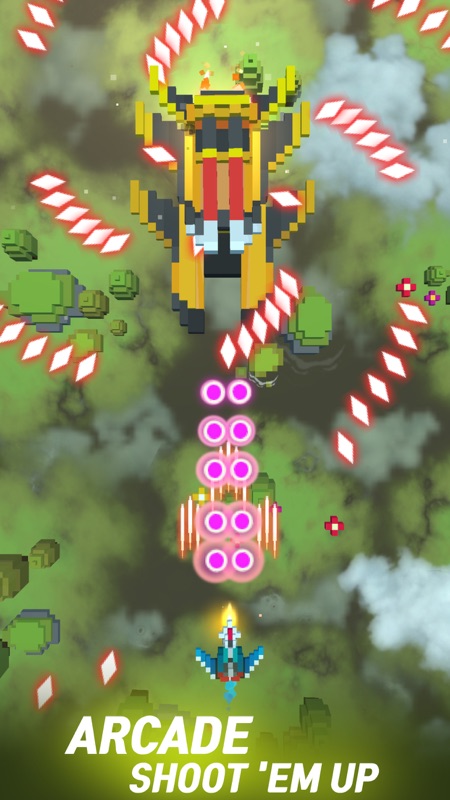 Sky Wings: Pixel Fighter 3D screenshot 1