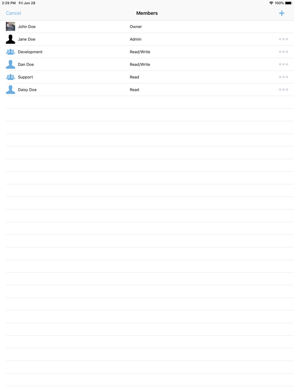 LRZ Sync and Share iPad screenshot 6 - Productivity app