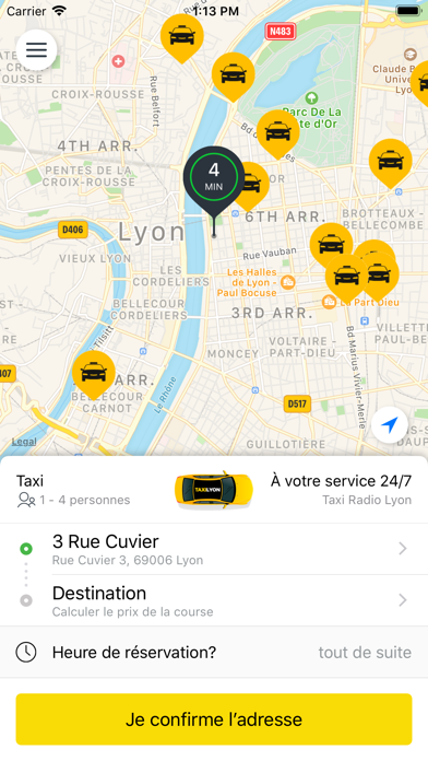 Screenshot #2 pour Taxi Lyon
