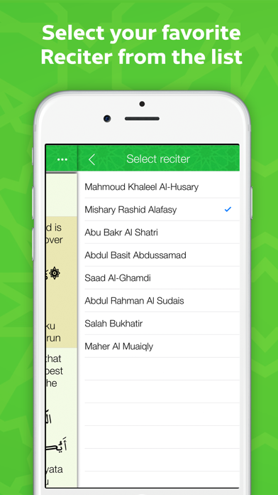 Quran kareem mp3-القران الكريم iPhone screenshot 7 - Reference app