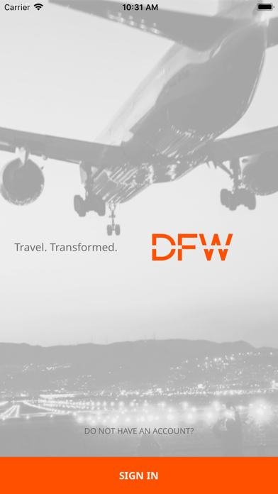 DFW Airport Valet Screenshot