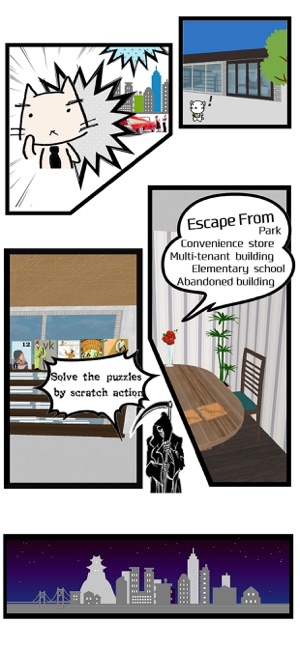 Cat detective escape from town