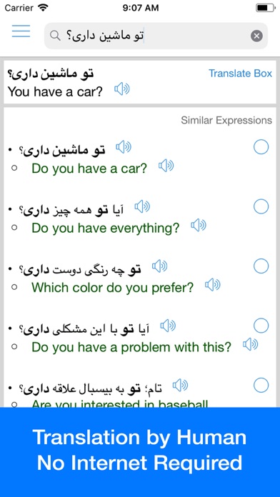 Persian Translator Offline Screenshot