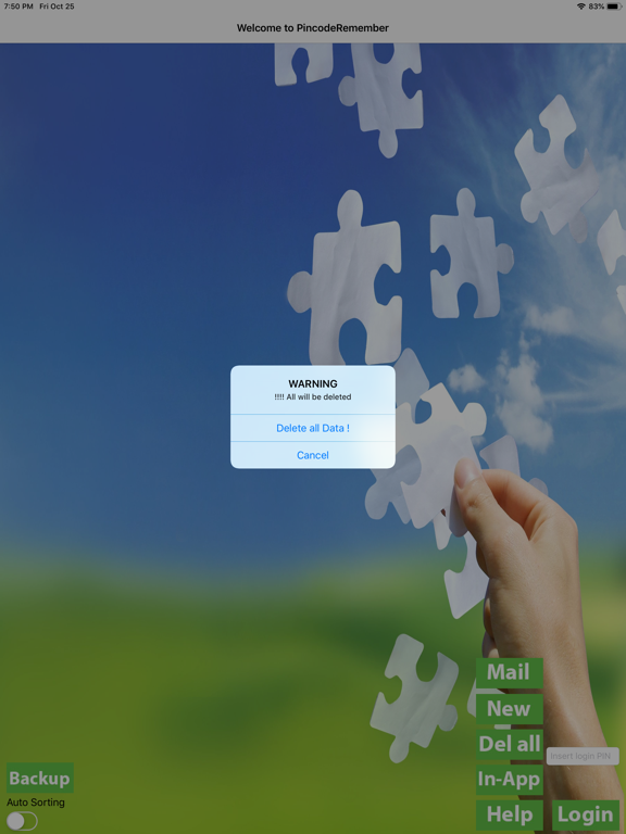 Screenshot #6 pour PincodeRemember