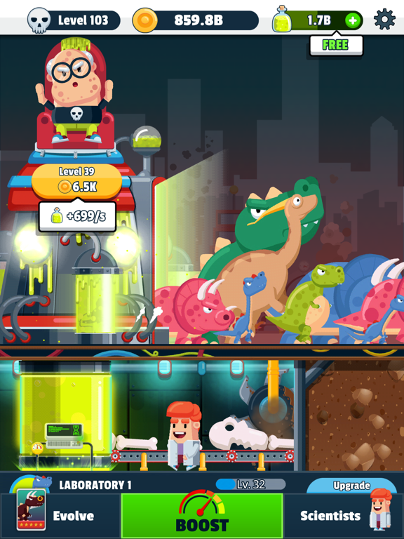 Screenshot #6 pour Dino Chaos Idle