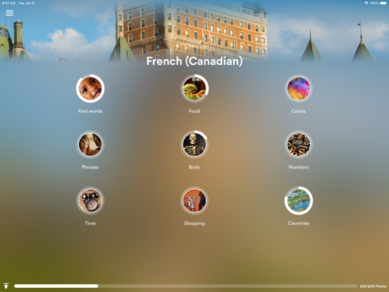 Learn Canadian French iPad screenshot
