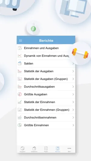 Screenshot von Ausgaben Und Einnahmen auf dem iPhone 4