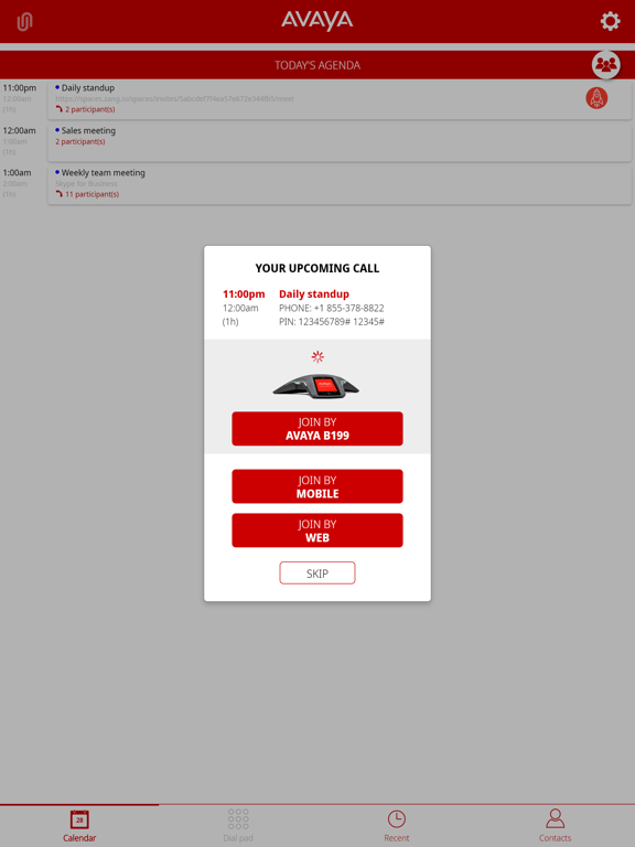 Screenshot #5 pour Avaya Conference Assistant