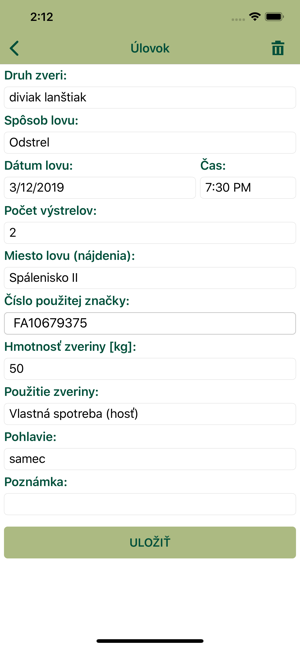 Hmotnosť dátumu lokalít