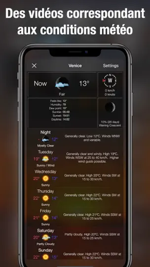 Capture d'écran de Météo HD Live + sur iPhone 4
