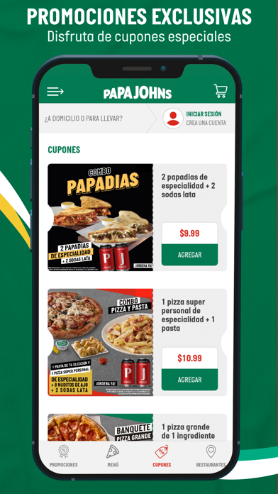 Papa John's El Salvador Screenshot