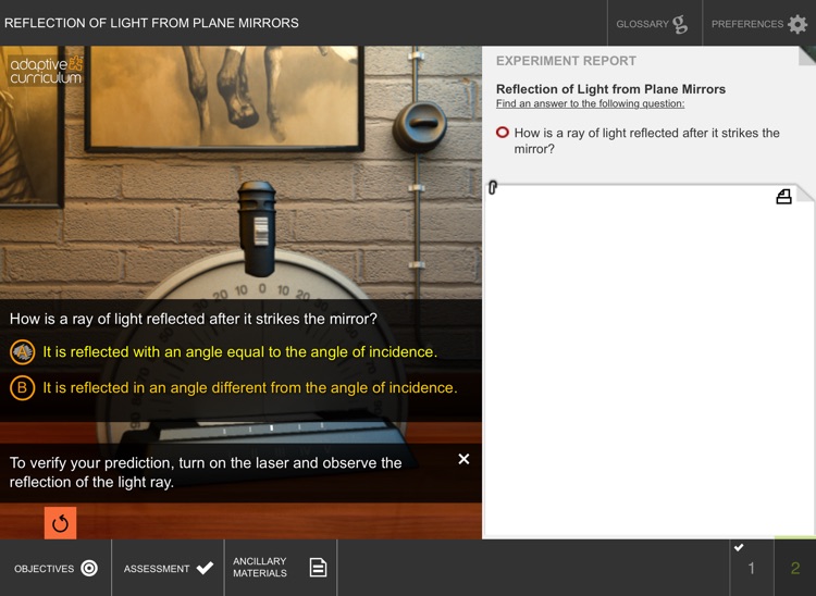 Reflection of Light from Plane